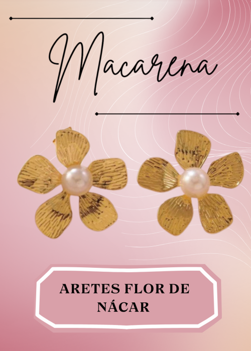Aretes de Flor de Nacar