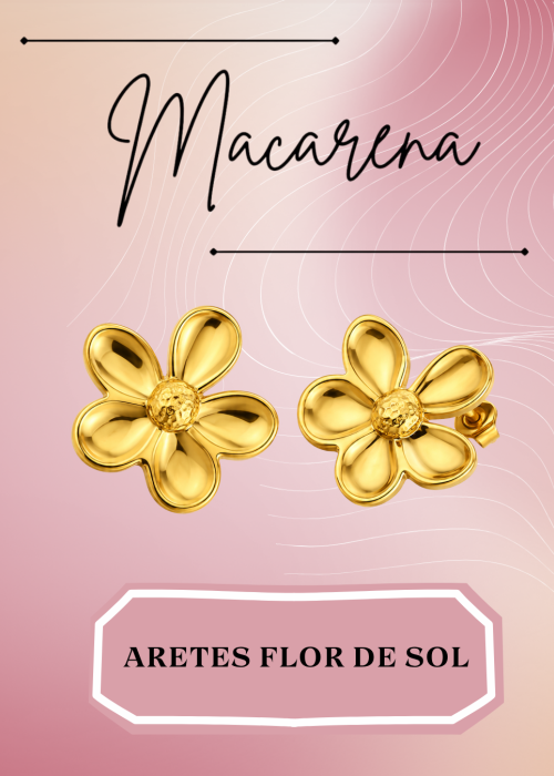 Aretes Flor de Sol