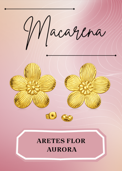 Aretes Flor Aurora