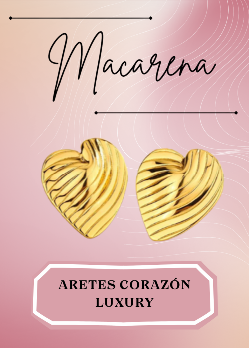 Aretes Corazón Luxury