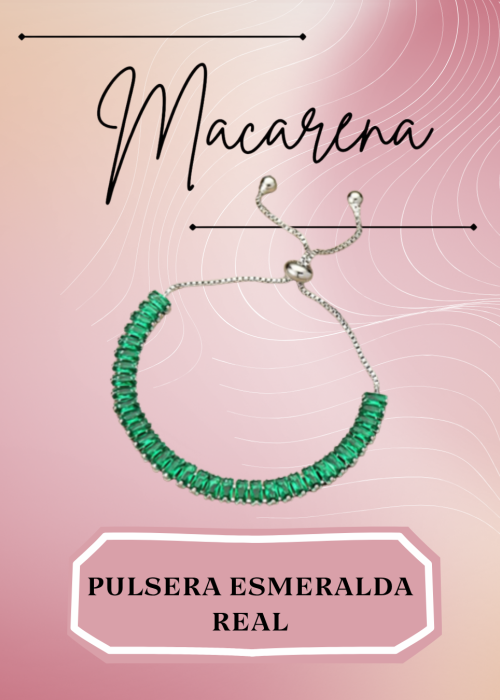 Pulcera Esmeralda Real