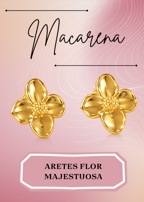 Aretes Flor Majestuosa